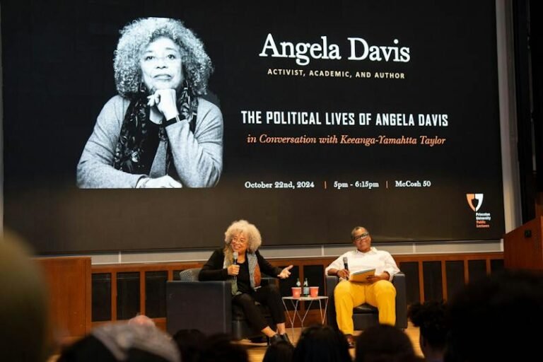 Angela Davis fills McCosh 50, discusses Palestine, elections, and the legacy of her activism